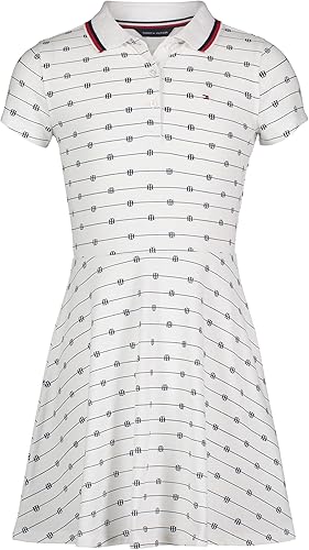 Tommy Hilfiger Vestido polo de manga corta para niña