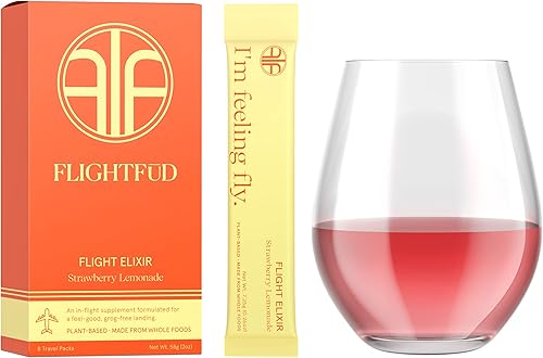 FLIGHTFD Flight Elixir remedio natural para retraso de chorro y refuerzo del sistema inmunológico Esenciales para viajes en avión Alivio de gases e