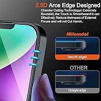 Vista 21 de Milomdoi 3 Pack Privacy Screen Protector for Apple iPhone 15 Pro Max with 3 Pack Tempered Glass Camera Lens Protector, Ultra 9H Accessories, Case