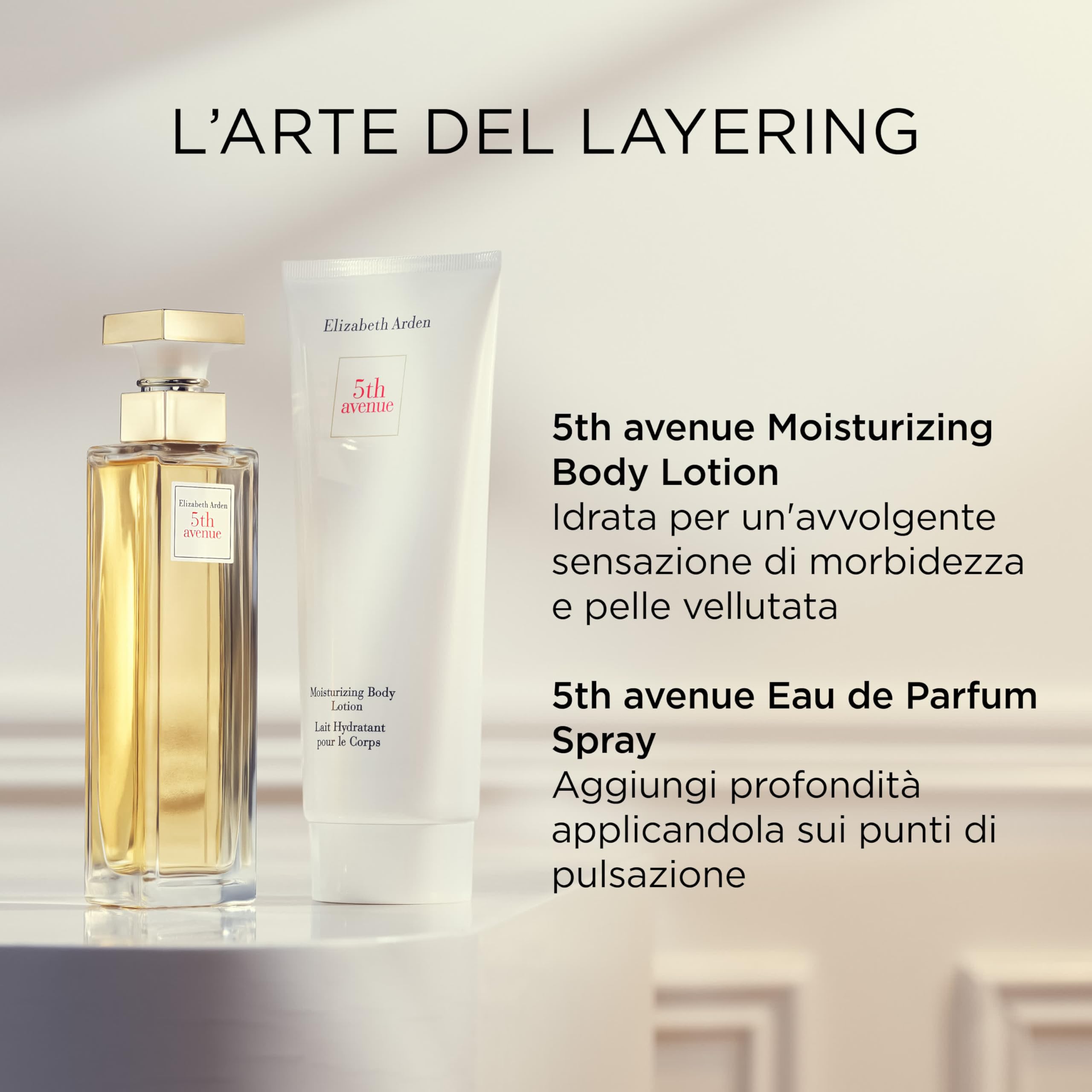 Elizabeth Arden - 5th Avenue, Eau de Parfum Spray, Profumo Femminile, Raffinato ed elegante, con Magnolia Rosa, Viola ed Ambra, Note Floreali, Profumo per Donna - 125 ml