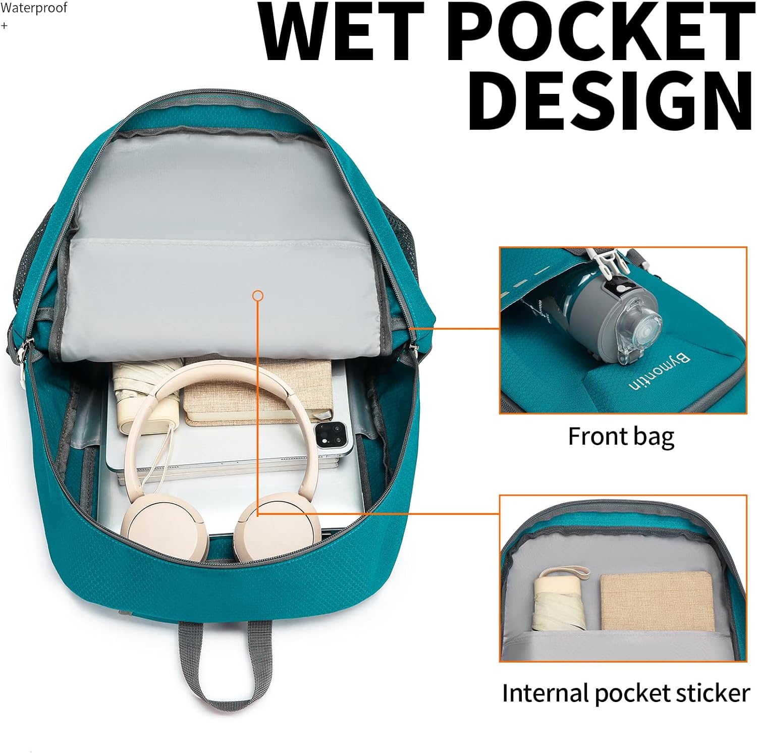 45L Lightweight Packable Backpack – Durable Foldable Daypack for Travel, Hiking, and Gym (Green)
