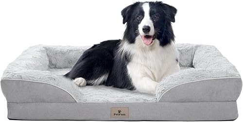 Miniatura 17 de Cama ortopédica XL para perros de tamaño grande - Cama lavable para perros grandes y gatos, impermeable, sofá para mascotas con funda extraíble y