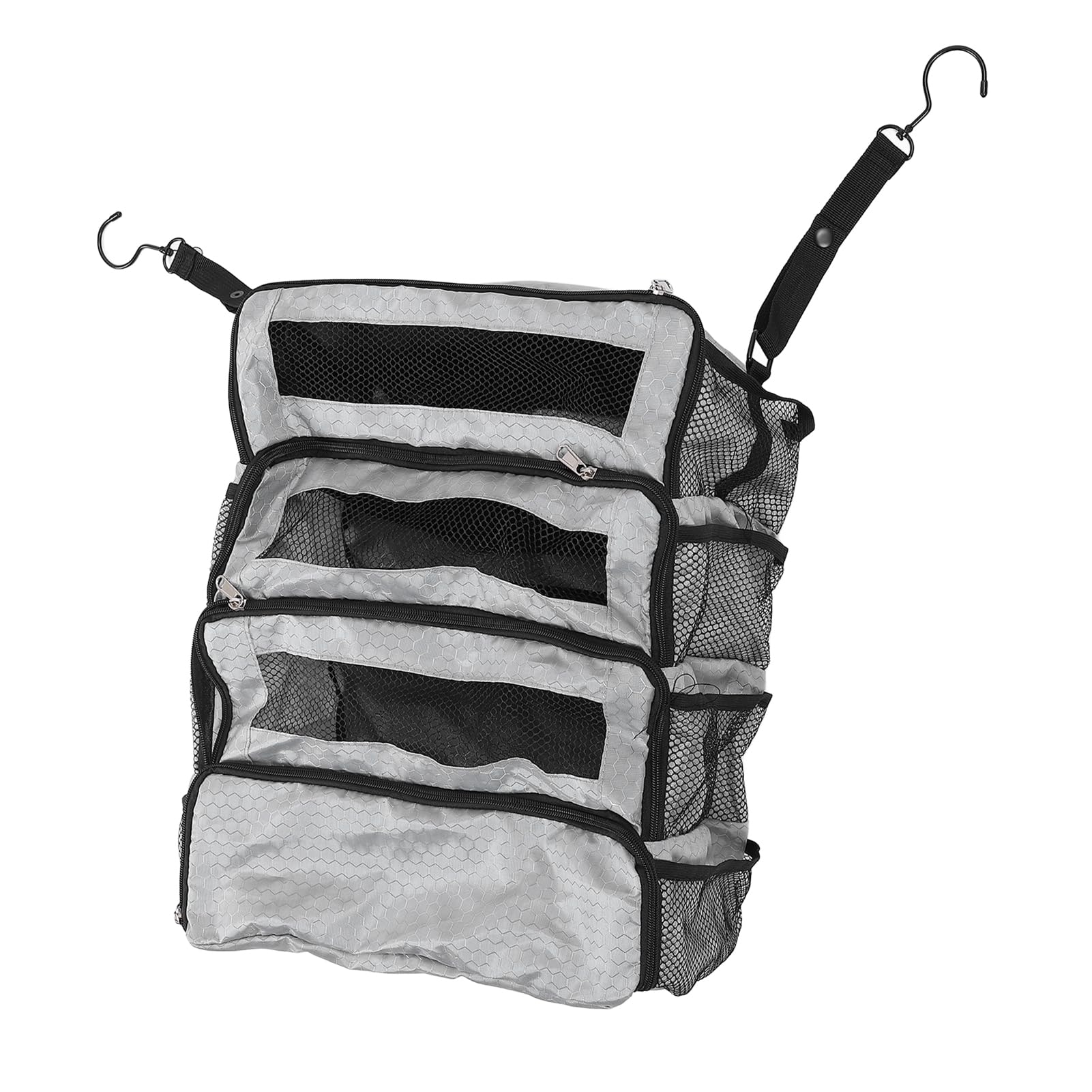 Organisateur de valise, organiseur de valise suspendu pour voyage, pliable, portable, sac de transport, bagage de compression à suspendre dans l'armoire (sac uniquement), gris