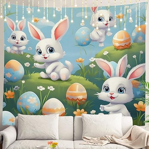 Miniatura 10 de Shrahala Tapiz de pared de acuarela desgastado, elegante pintura para colgar en la pared, tapiz grande decorativo de fibra de poliéster, dobladillo