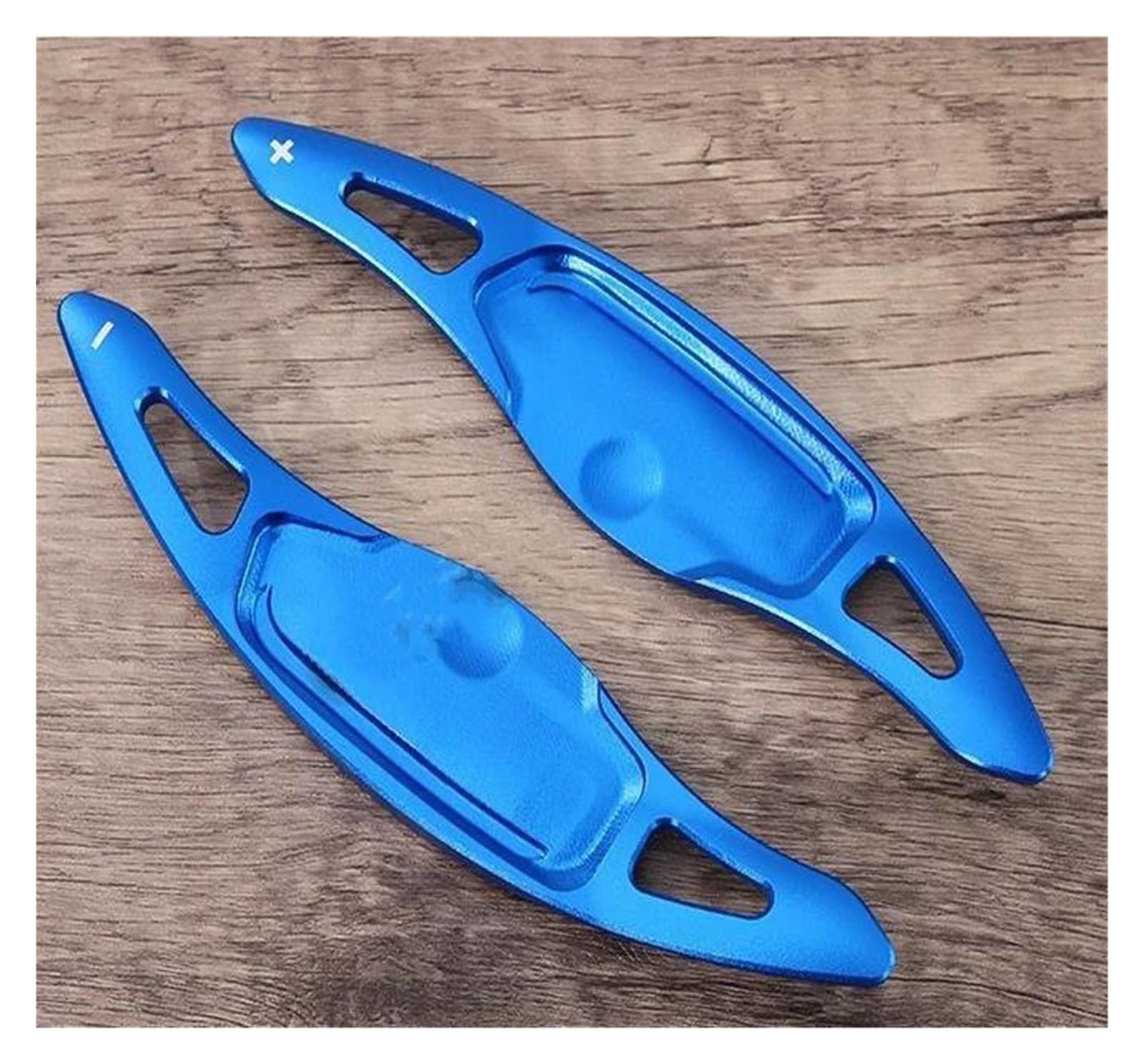 VTSGBLS Non-Slip Steering Wheel Aluminum Alloy Car Steering Wheel Gear Shifters Paddle Shift Extension for Kia for Stinger(Blue)