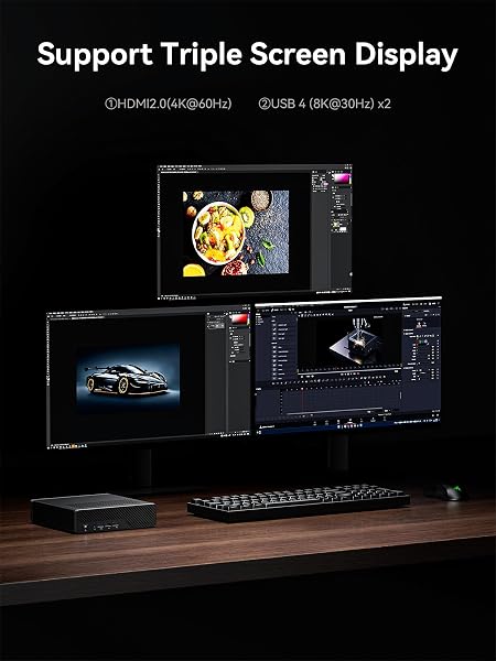 MINISFORUM MS-01-S1260 Mini PC Barebone with Intel Core i5-12600H,vPro Enterprise Support,2x10Gbps SFP+LAN/2x2.5G RJ45/2xUSB4/HDIM/16xPCIe 4.0/M.2 NVMe SSD/U.2 NVMe SSD,Mini Computer(No OS/RAM/SSD) - 3