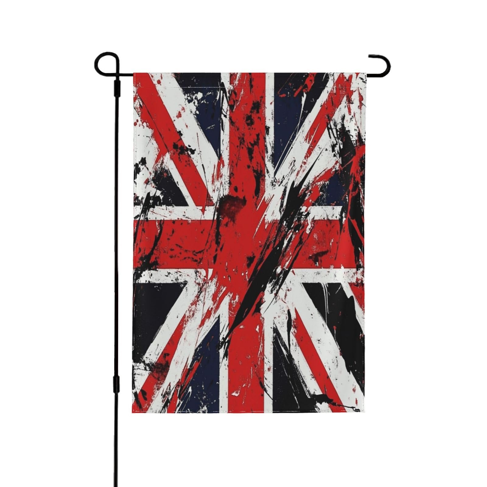 Myfsucce Double Sided Garden Flag, Uk Flag Splash Decorative Yard Flags For Lawn Outdoor Decor - Weather Resistant & Double Stitched - 18 X 12.5 Inch (45 X 32cm)