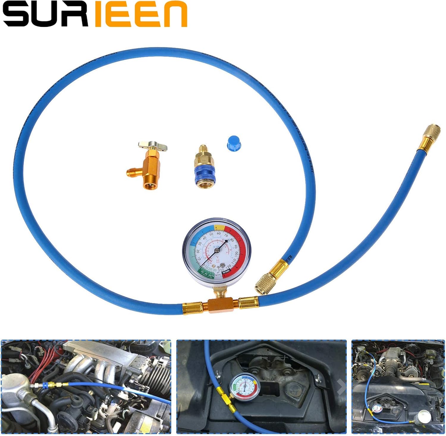 SURIEEN R134A Dosenventil-Kältemittelspender - Messing Ventil Für AC-Klimaanlagen