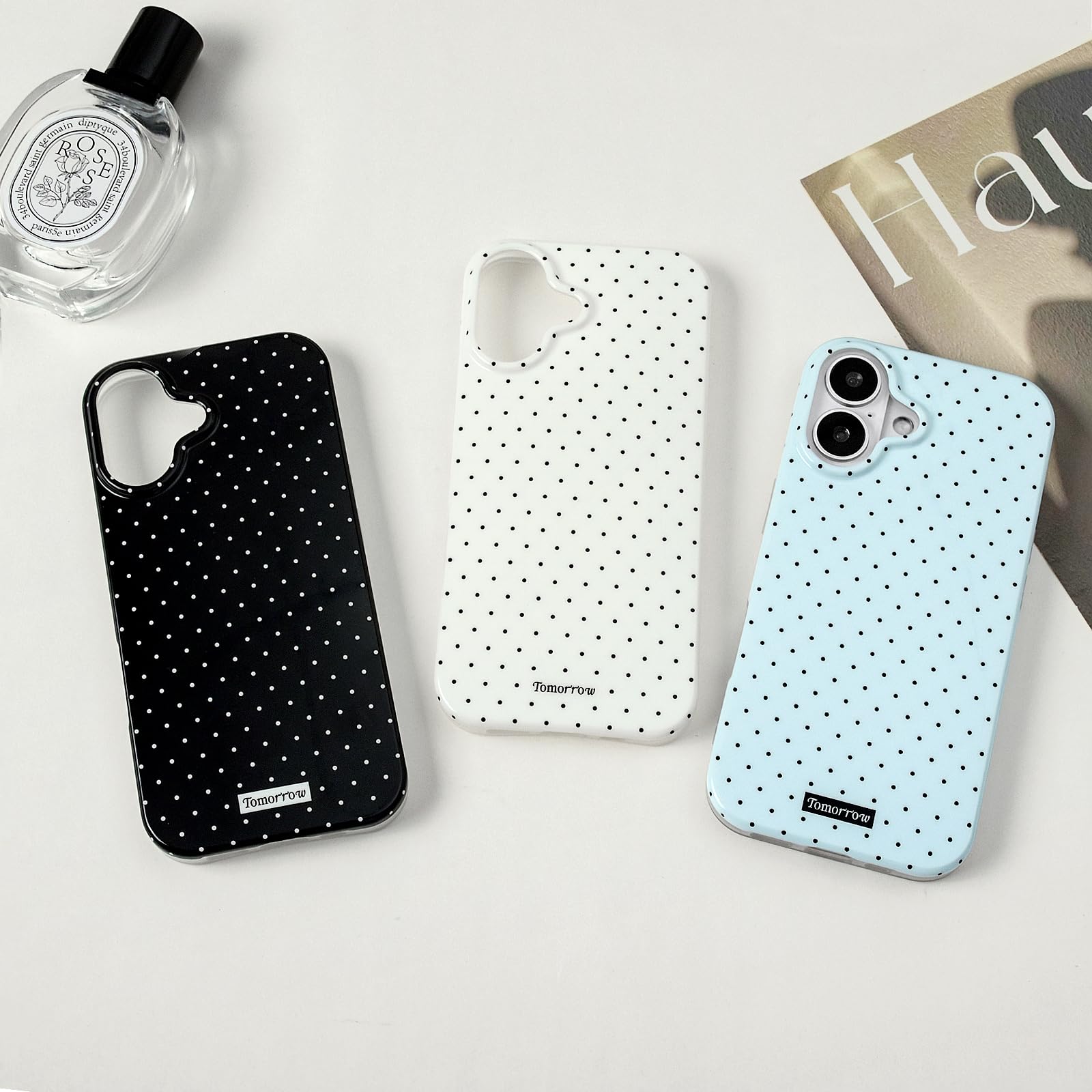 Amazon.co.jp: OwnestX iPhone 17 用 ケース 可愛い水玉模様、ドット柄