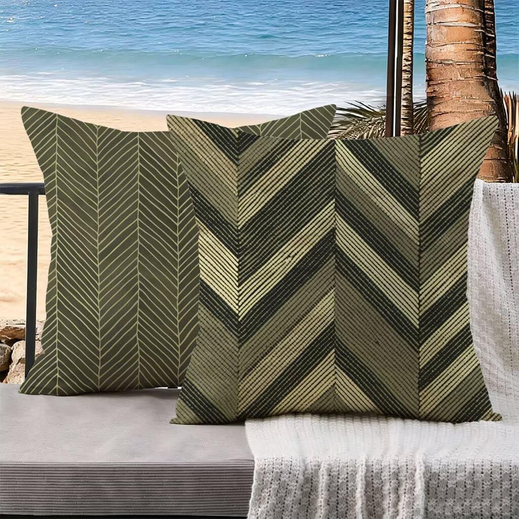 Housse coussin extérieur camping et jardin lot de 2 taies 55x55 étanches pour canapé salon