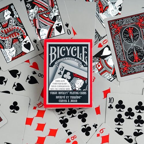 Bicycle Tragic Royalty Playing Cards, 1 Deck, Glow in The Dark, Air Cushion Finish, Professional, Superb Handling & Durability