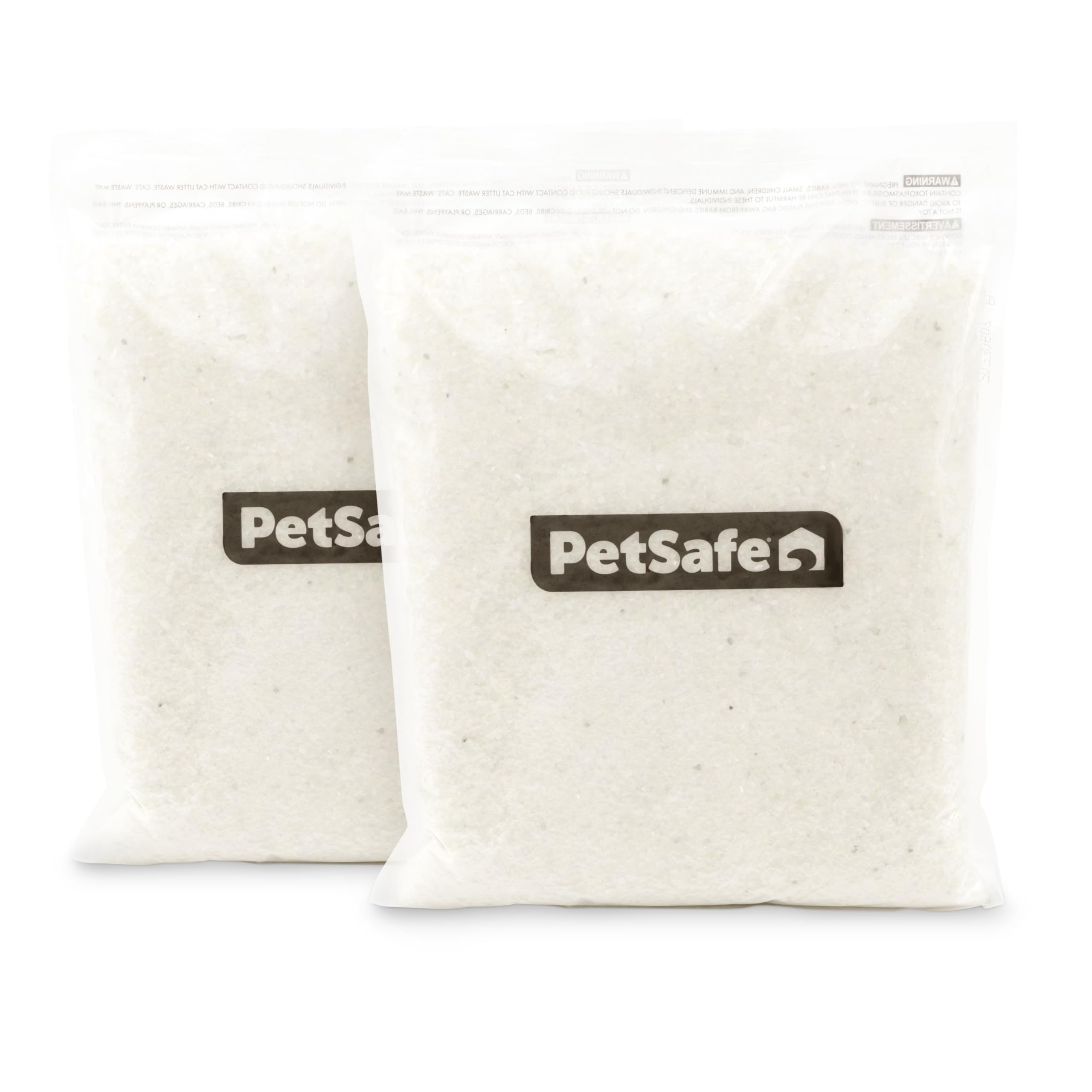 PetSafe ScoopFree Premium Crystal Cat Litter - Outperforms Clay Litter - Refill Packs - Reusable Tray Compatible - Fragrance Free - 4.3 lb Bags - 2 Pack