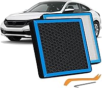Vista 1 de CF11182 - Filtro de aire de cabina compatible con HONDA CIVIC 2016-2024 ACURA RDX 2019-2024 CR-V FIT ODYSSEY INSIGHT Filtro de CA de carbón activado