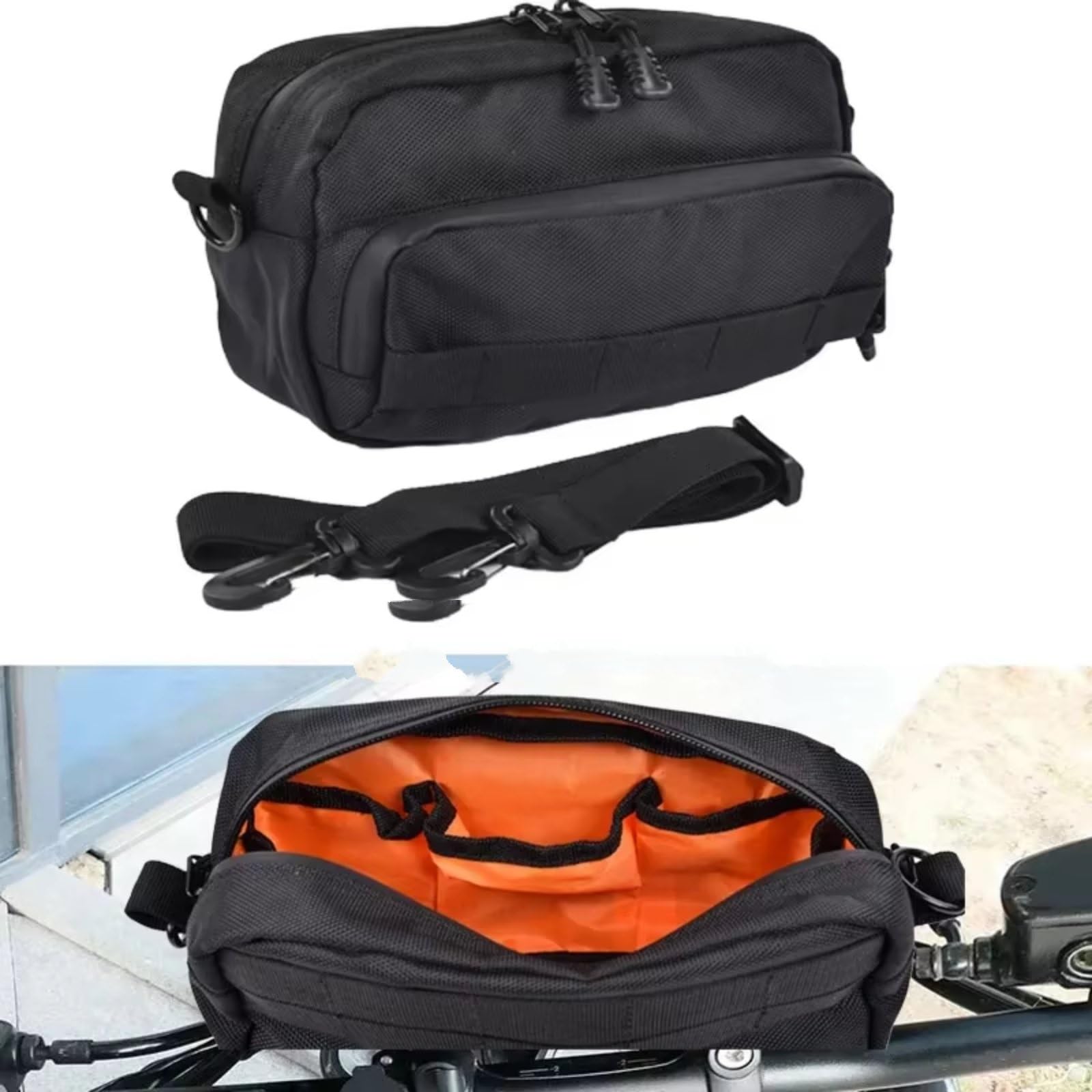 Compatibile Con Per F700GS Per S1000R Per S1000XR 1set Borsa Da Manubrio Del Motociclo Barile Borse Stoccaggio Spalla Parti Di Utensili Sacche Moto