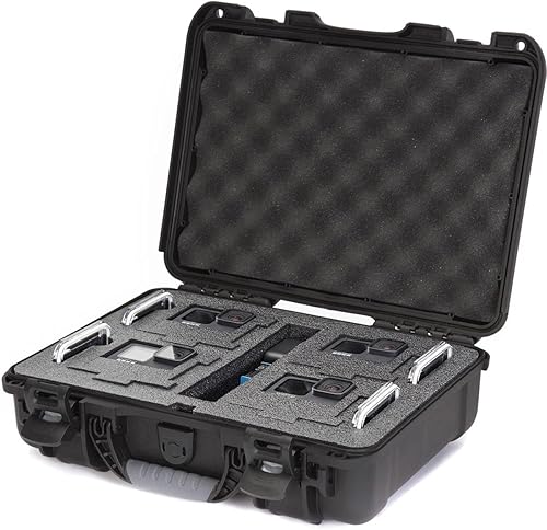 NANUK Funda rígida impermeable 910 con inserto de espuma para GoPro Hero 9 y 10, color negro