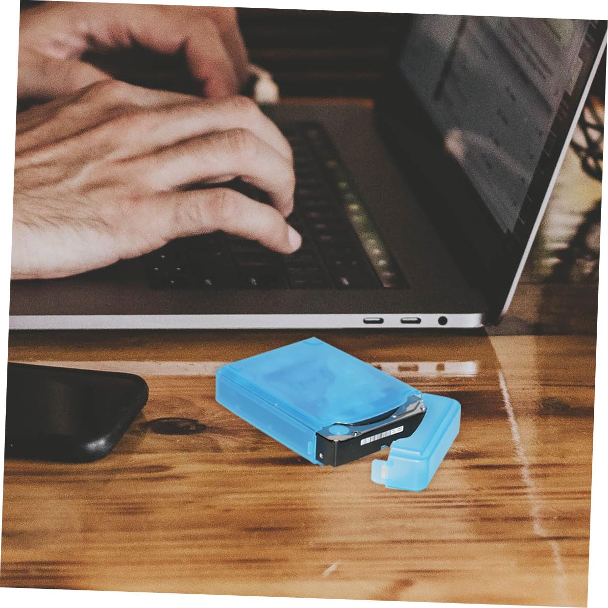 5 Pezzi Custodia Protettiva per Hard Disk Organizer Resistente con Chiusura Sicura e Protezione Antiurto per Esterni Colori Misti