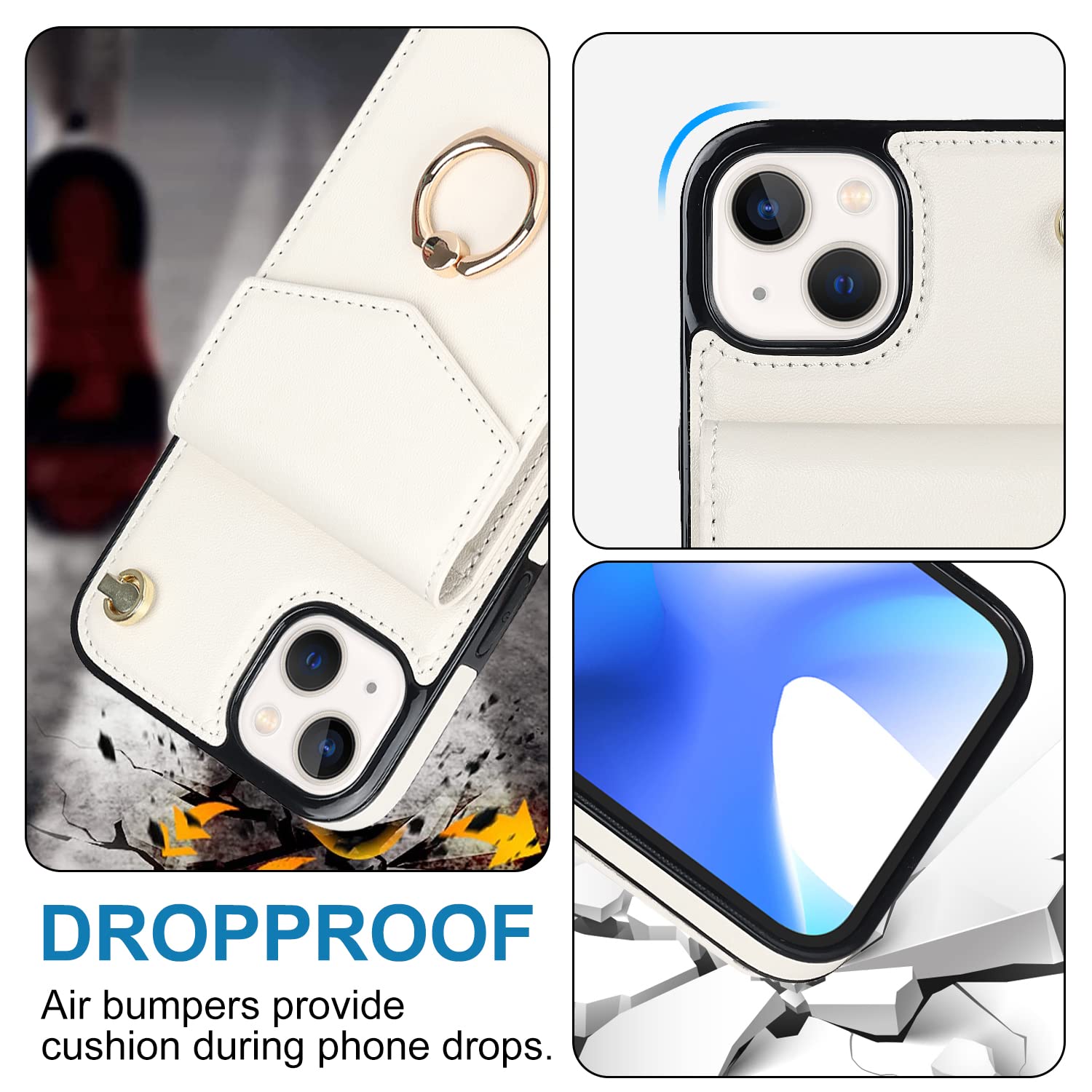 Phone Case For IPhone 14 Plus 6.7 Inch Wallet Cell Cover With