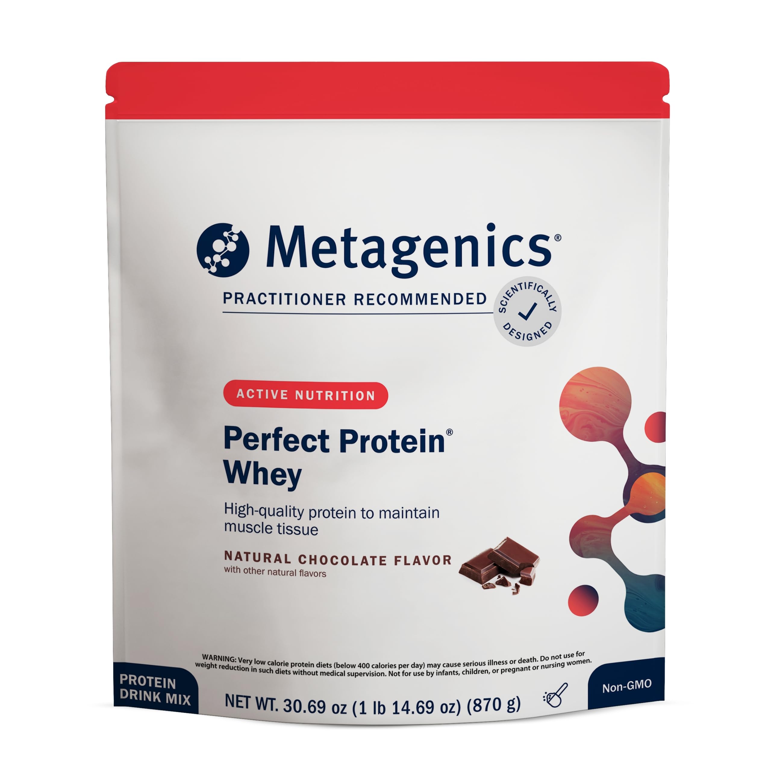 Metagenics Perfect Protein - Cross-Flow Micro-Filtered Whey Isolate & Hydrolyzed Whey - 20g Protein per Serving - Supports Muscle Recovery, Energy & Metabolism