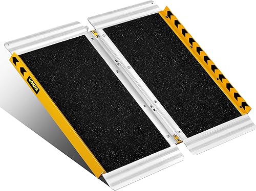 UOKRR Rampa portátil para silla de ruedas 2F, rampas plegables antideslizantes para sillas de ruedas para escalones del hogar, rampa plegable de
