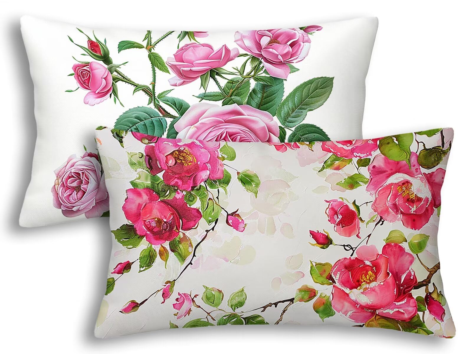 Housse coussin extérieur imperméable 40x60 anti-tache canapé de jardin