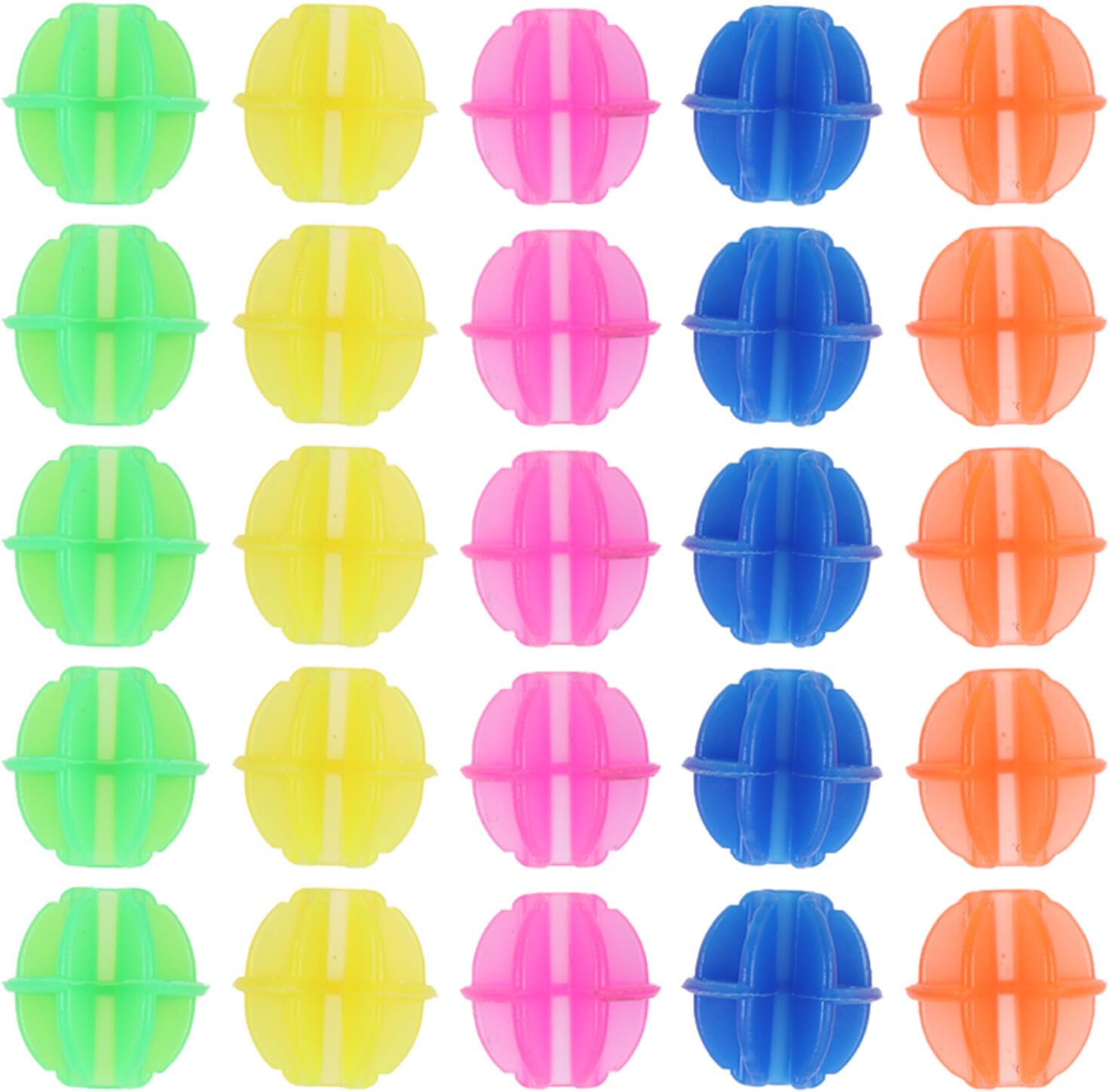 Mikinona Bike Wheel Beads Spokes Decorations Plastic Clip Bicycle Accessories Colorful Round Spoke Clips 6 Sets 36 Pieces and Adult Bike Decorations Outdoor Use