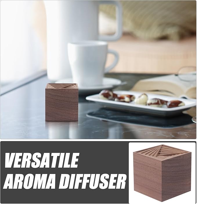 Difusor de Aromas Beavorty Madera Nogal Negro 4cm Portátil miniatura 4