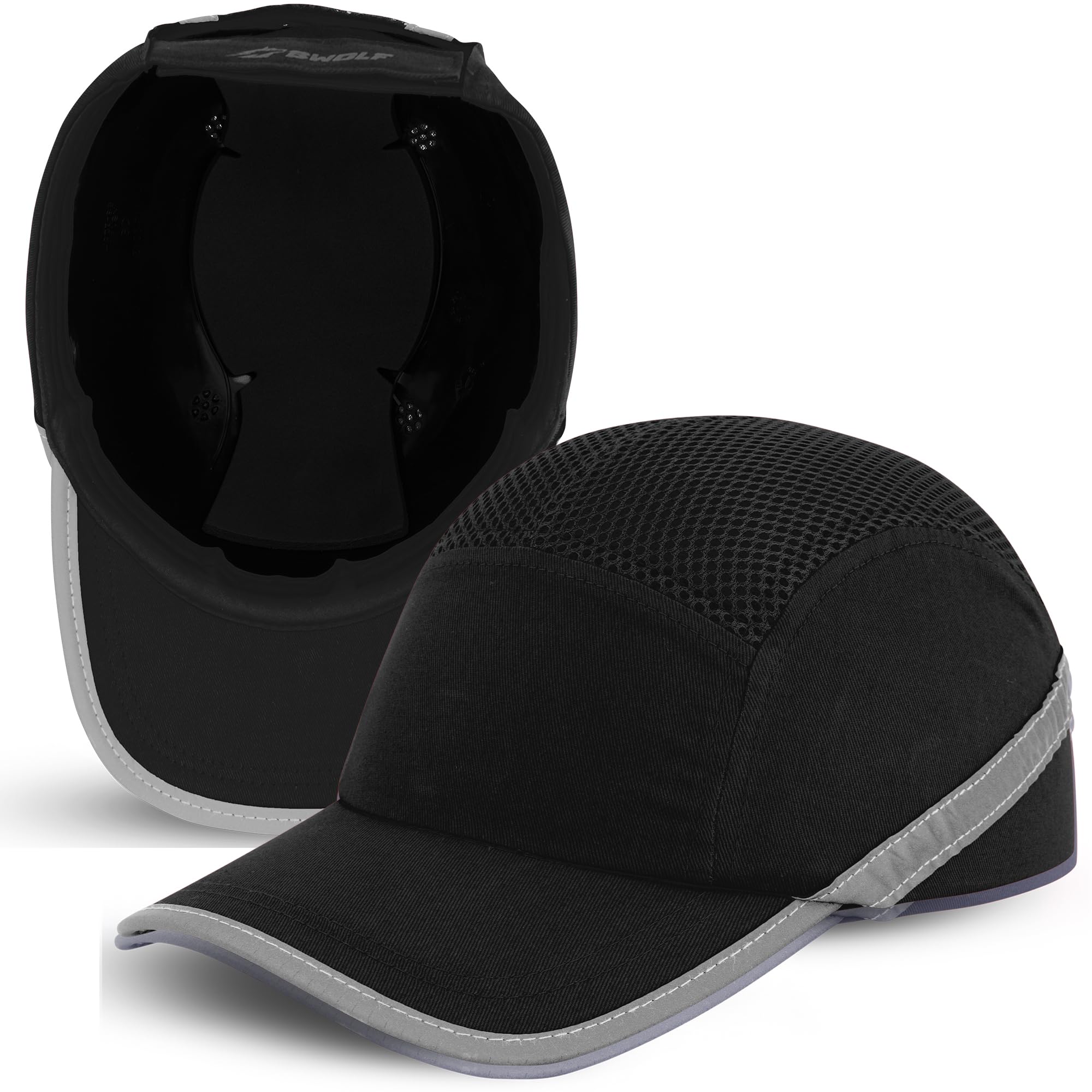 BWOLF TRIVOR Casquette de Securite Casquette Securite Homme Casquette Coque Securite Casquette Rafraichissante ABS en 812 avec Bandes Réfléchissantes…