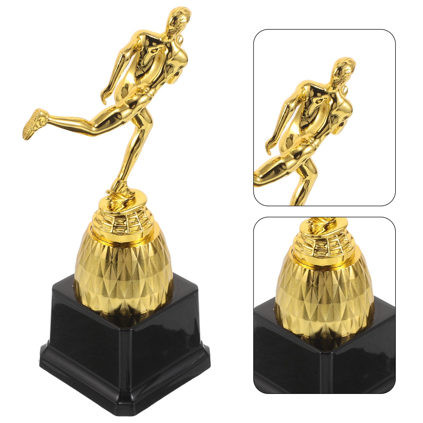 Mipcase Trofeo de Plástico Dorado Grande para Competición Atlética Copa de Premio para Ganador en Prueba Escolar Trofeo de Ceremonia para Eventos Deportivos y Fiestas — view 9