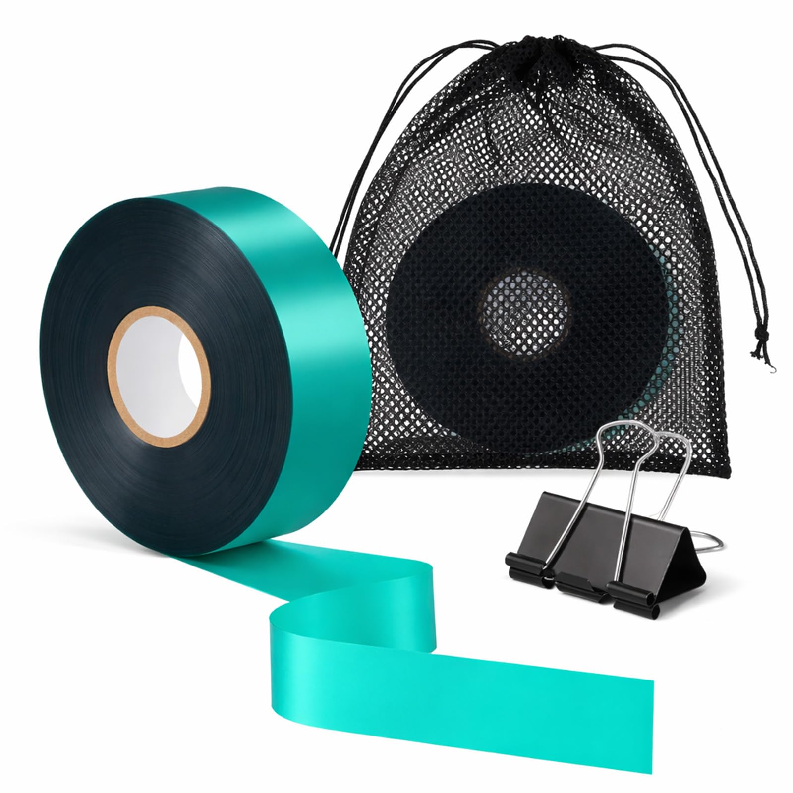 Ruban adhésif de jardin vert en PVC souple pour attaches de tuteurs et arbustes