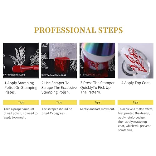 Miniatura 7 de Plancha de imagen con moldes de estampas para Nail Art por Born Pretty