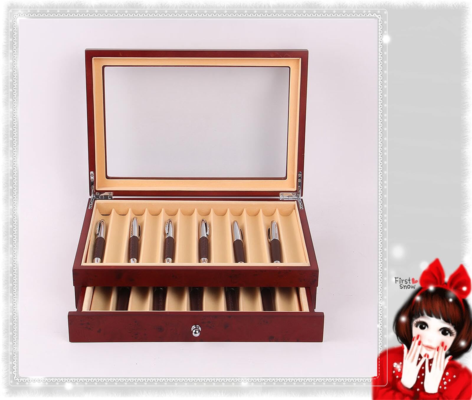 マンモス　万年筆収納ボックス ユーレカ Reed & Barton Amazon | 万年筆展示スタンド ペンディスプレイケース 木製ペン