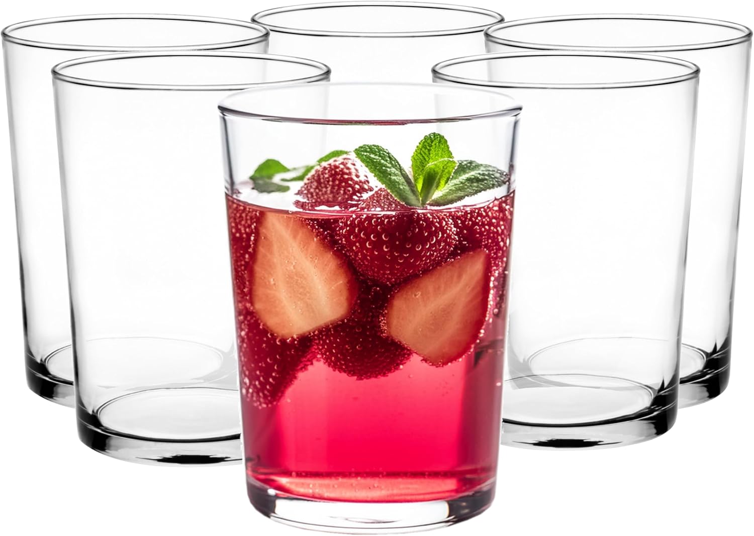 Glasmark Krosno, 500 ml, Set of 6, Drinking Glasses, Highball Glass, Water Glasses, Universal Glasses, Cocktail, Perfect for Home, Restaurants and Parties, Glasses Set, Classic Shape