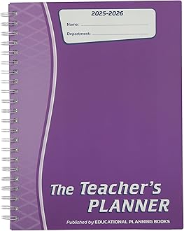 The Teachers Planner 2025-26| (A5, 6 Periods) | Page-a-Day & Undated, with Dedicated Pages for Year Planning, Exams, Marking, Contacts, Expenses and more - Purple (TP9-P)