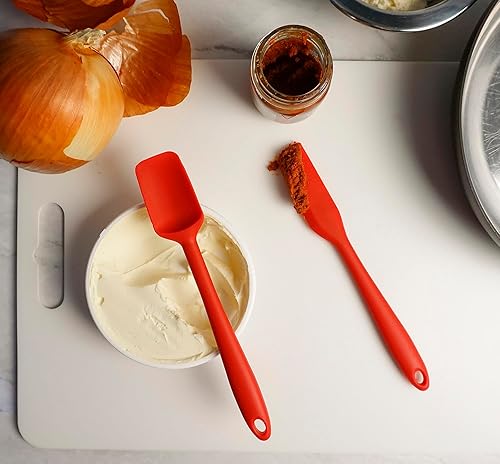 Miniatura 5 de RSVP International Ela's Favorite - Espátula de silicona sin BPA, color rojo, 8 pulgadas, para raspar baterías, voltear huevos, pasteles de hielo