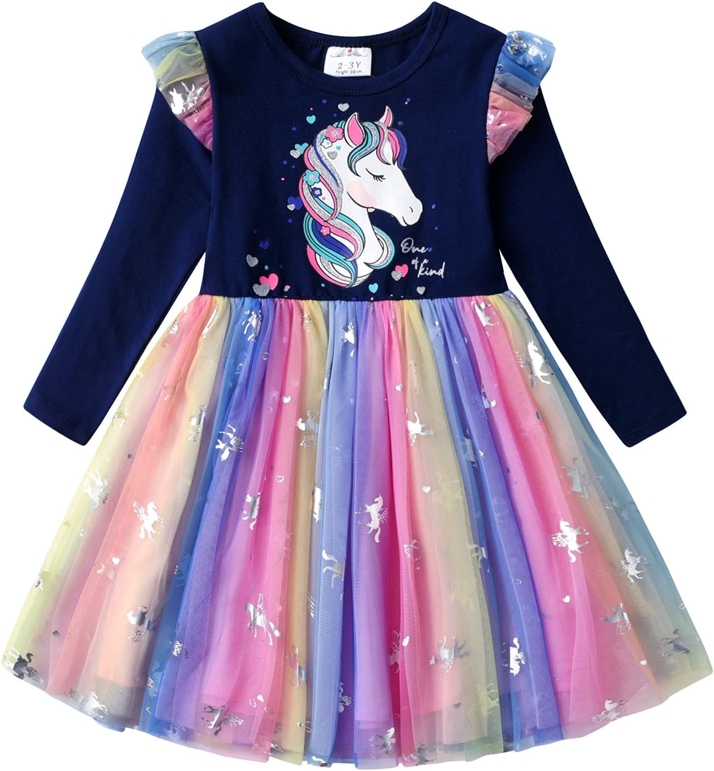 Girls Dresses Winter Long Sleeve Party Gifts for Girls 3-7 Years