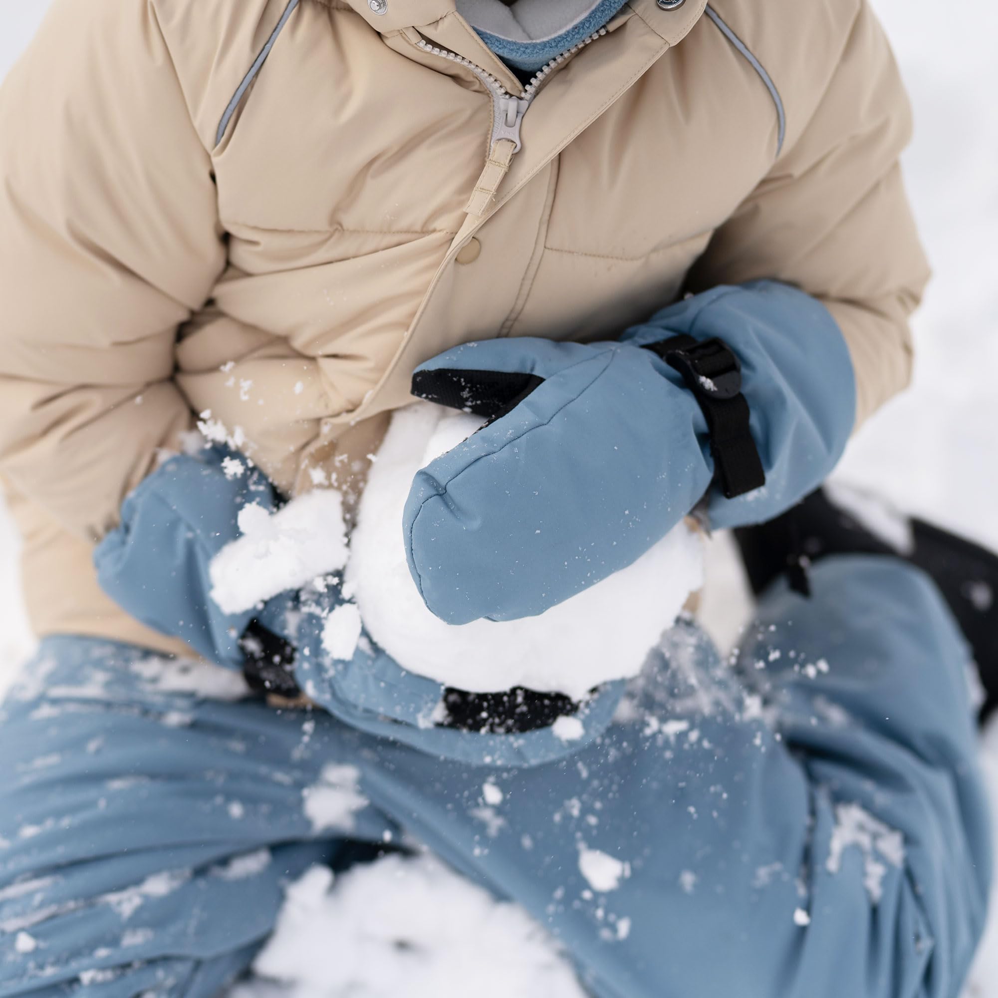 Jan & Jul Waterproof Stay-on Snow Mittens for Baby Toddler Kids | Isolato, foderato in pile accogliente, antivento, per bambini piccoli e piccoli, senza PFAS