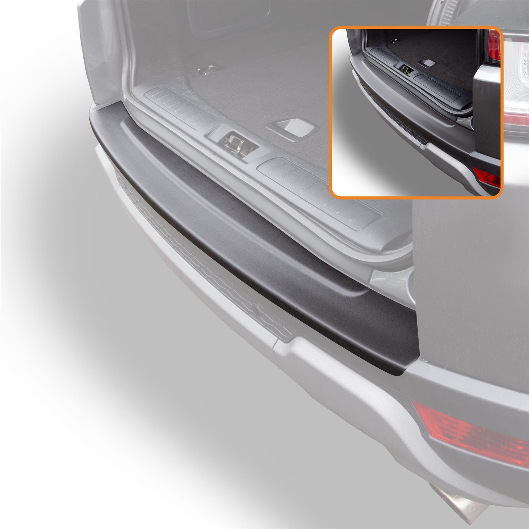 Travall Protector Protection de Pare-Chocs Compatible avec Land Rover Range Rover Evoque (2011-2018) TBP1106P – Protection de Seuil de Coffre en Plastique Lisse