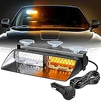 Vista 13 de Nilight Luces estroboscópicas de emergencia para parabrisas, luces de advertencia de peligro y seguridad súper brillantes con ventosas LED