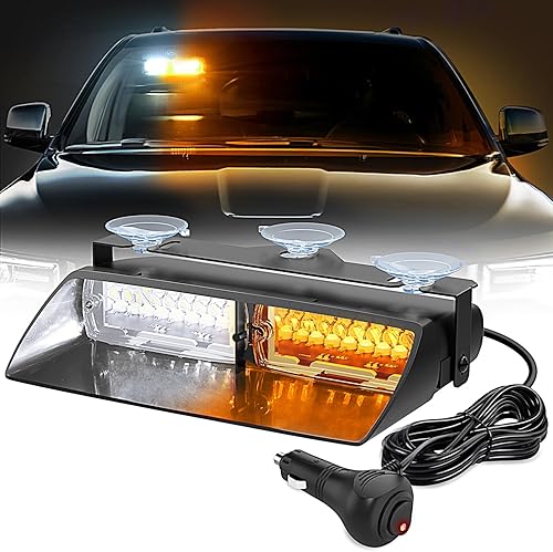 Miniatura 13 de Nilight Luces estroboscópicas de emergencia para parabrisas, luces de advertencia de peligro y seguridad súper brillantes con ventosas LED