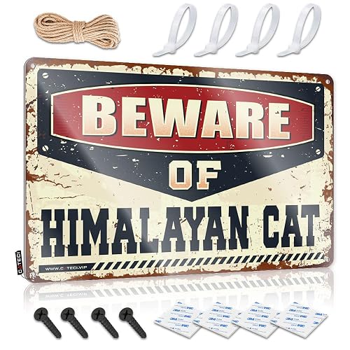 MZBS Decoration Humorous Hanging Warning Beware Of Himalayan Cat -