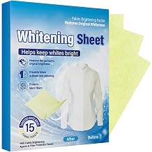 Oxygen Brightening Tablet, Laundry Spot Remover, 5.1x3.2 Inches Fabric Booster with Active Foam, Pure Enzyme Solid, Clothing Whitener with Fresh Scent, Stain Removal for Shirt & Coat