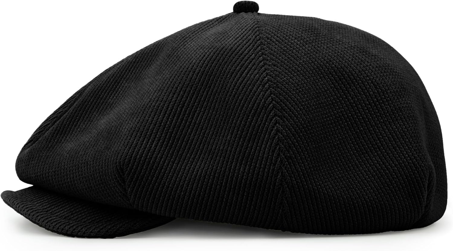 CLAPE Men's 8 Panel Newsboy Hat Applejack Cap with Snap Brim Herringbone Cabbie Cap Soft Gatsby Ivy Driving Hat Scally Hats