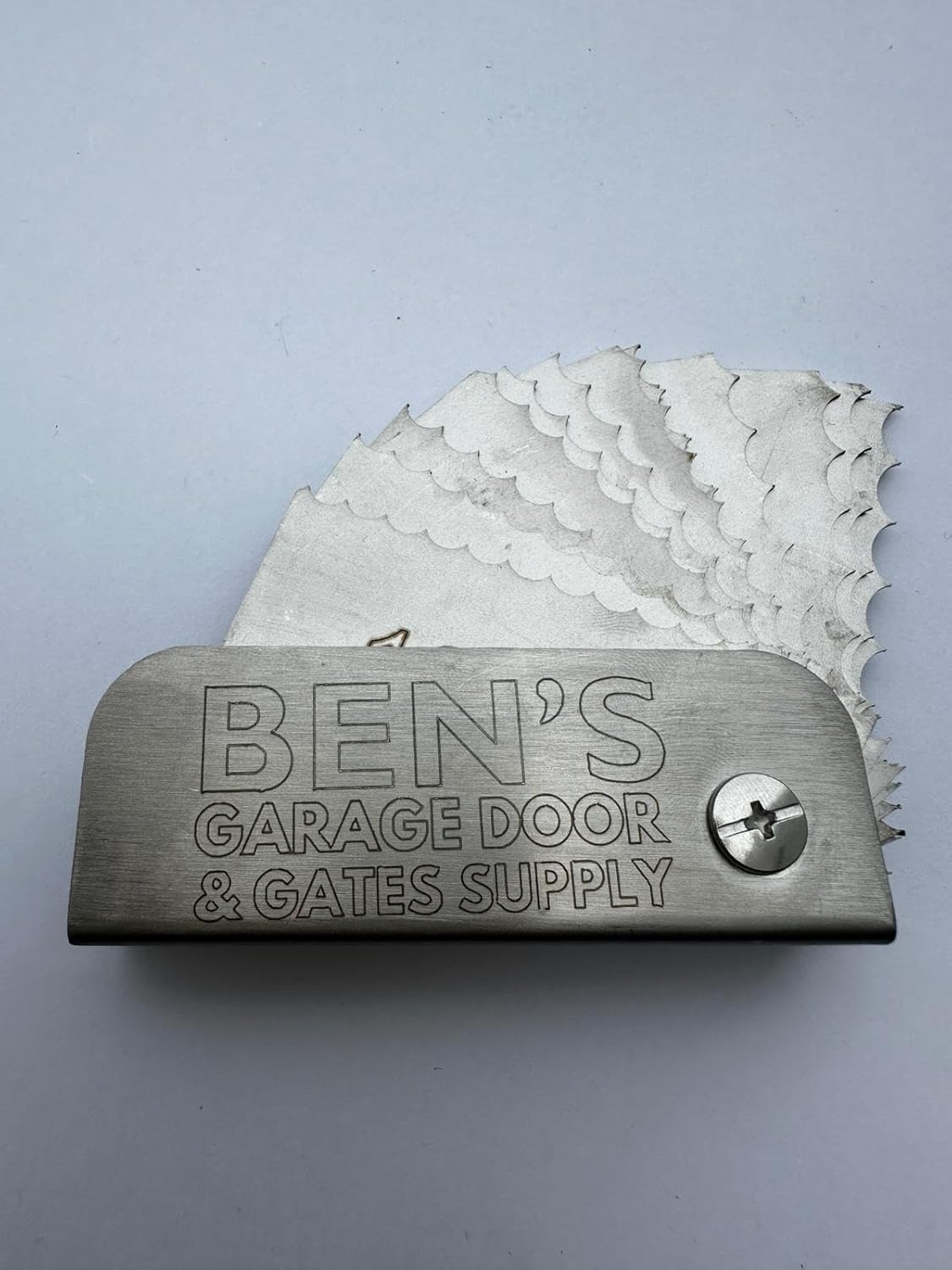 Generic Ben's Garage Door Spring Measure Tool Residential Pocket Wire Gauge .187 -.312, Gray