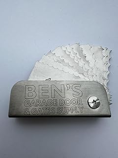 Generic Ben's Garage Door Spring Measure Tool Residential Pocket Wire Gauge .187 -.312, Gray