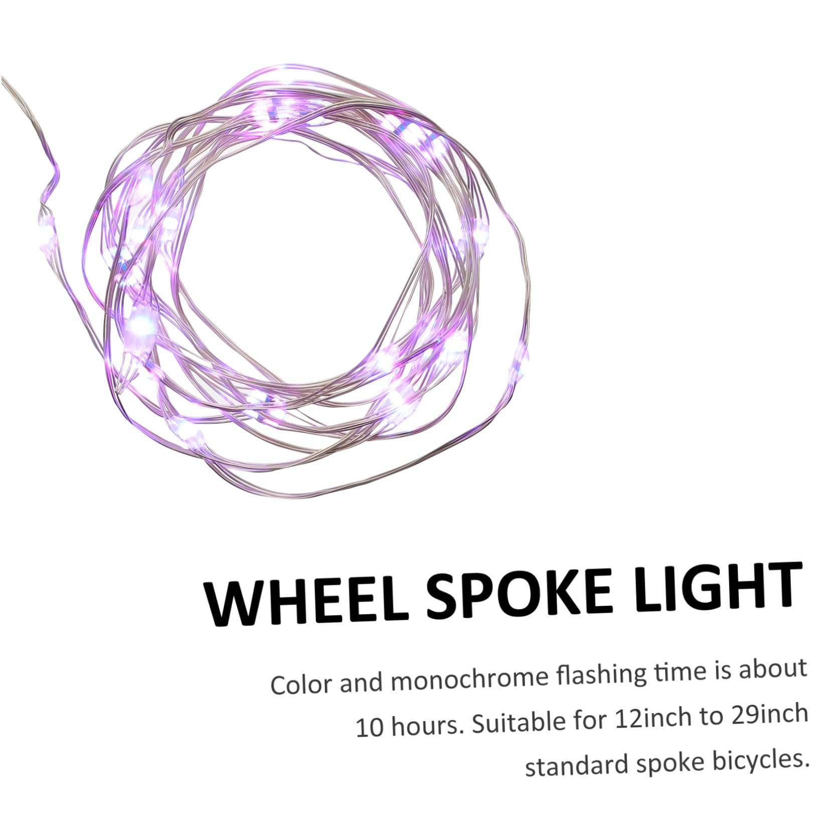 VANZACK 2ensembles Lumières De Vélo LED Rechargeables RGB Éclairage Décoratif pour Roues De Bicyclette Étanche Et Visible Parfait pour Adultes