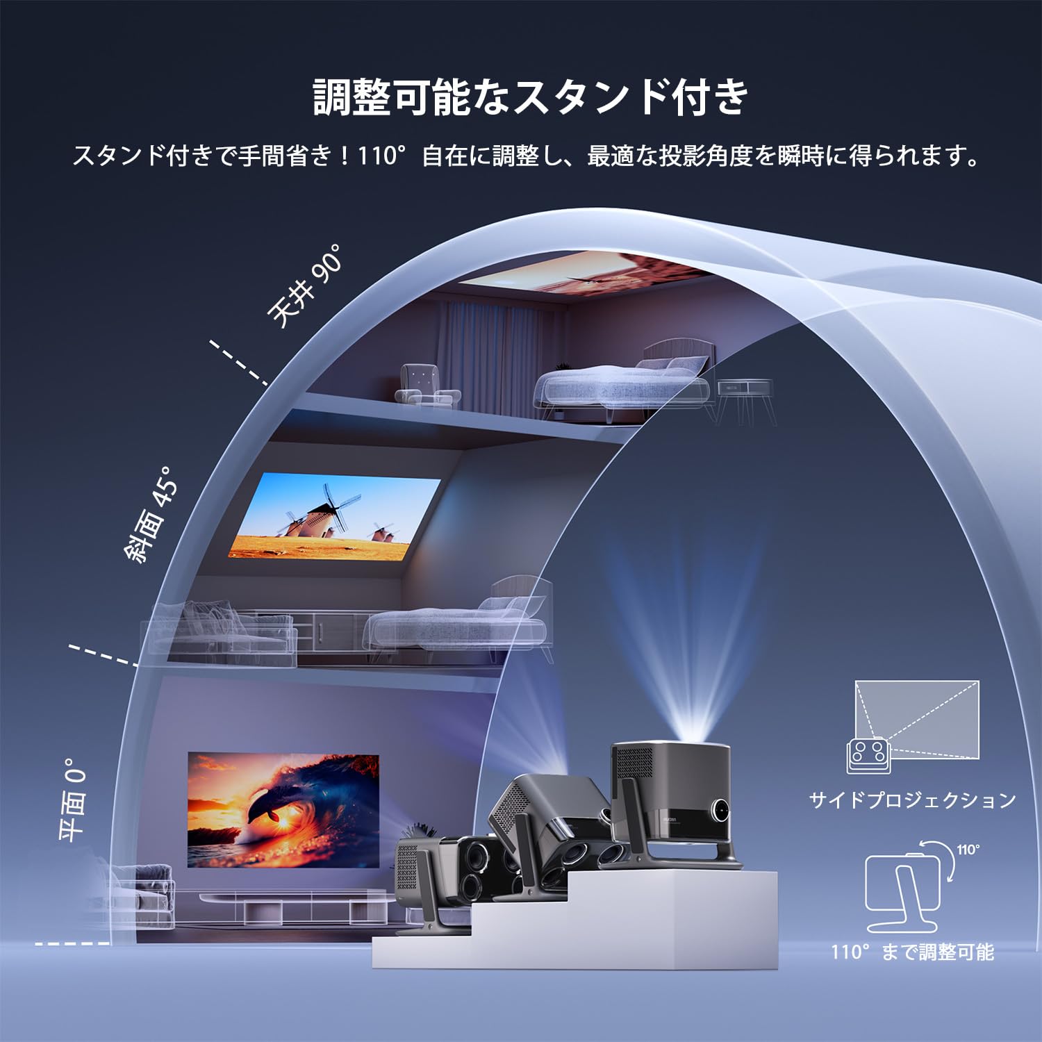 Amazon.co.jp: 2026新登場【 4K プロジェクター&Google TV搭載】家庭用