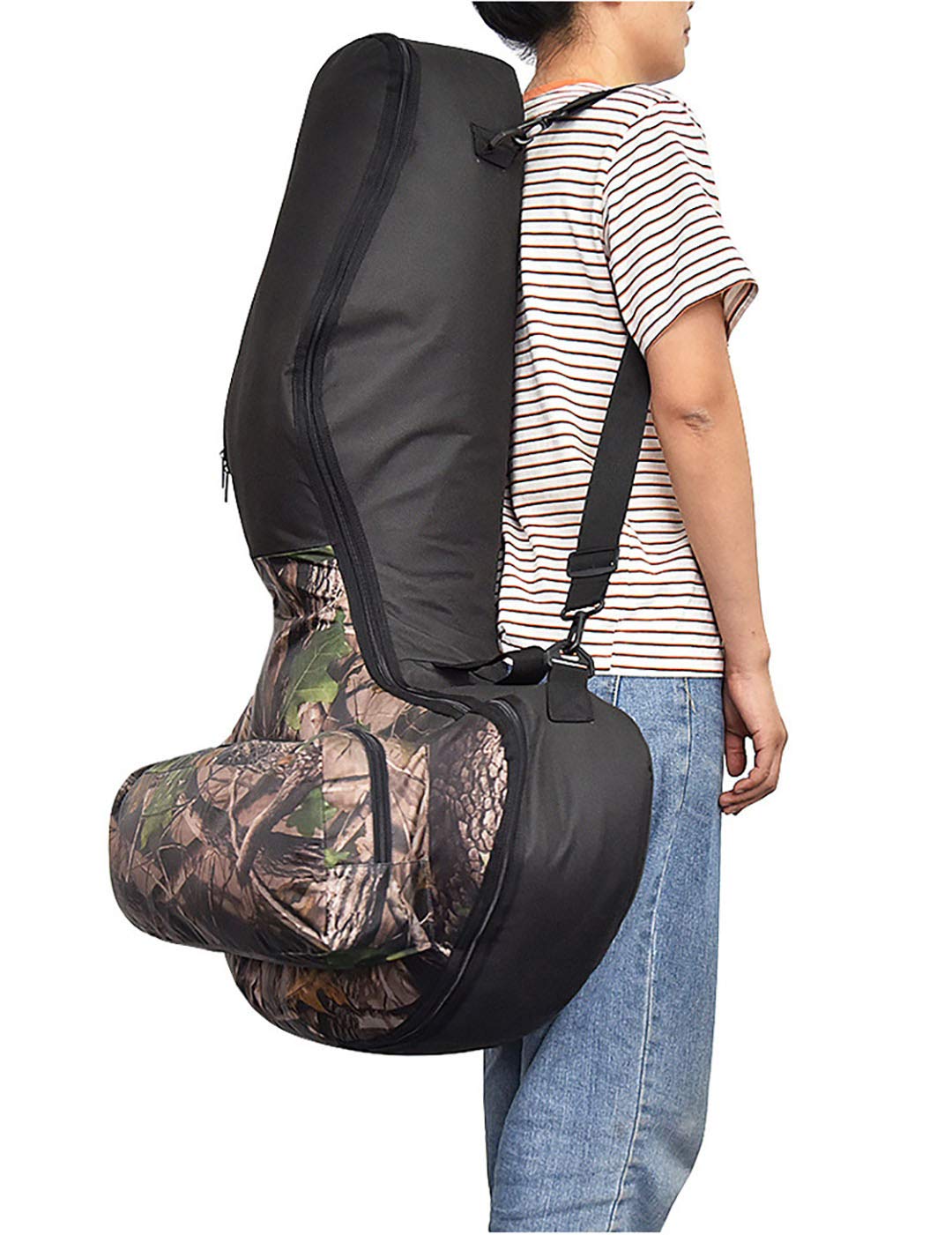 LGYKUMEG Tiro con L'Arco Borsa per Balestra Custodia per Arco 2.1lb Oxford Fabri Copertura per Balestra da Caccia Accessori Tela con Tasca Frontale,A
