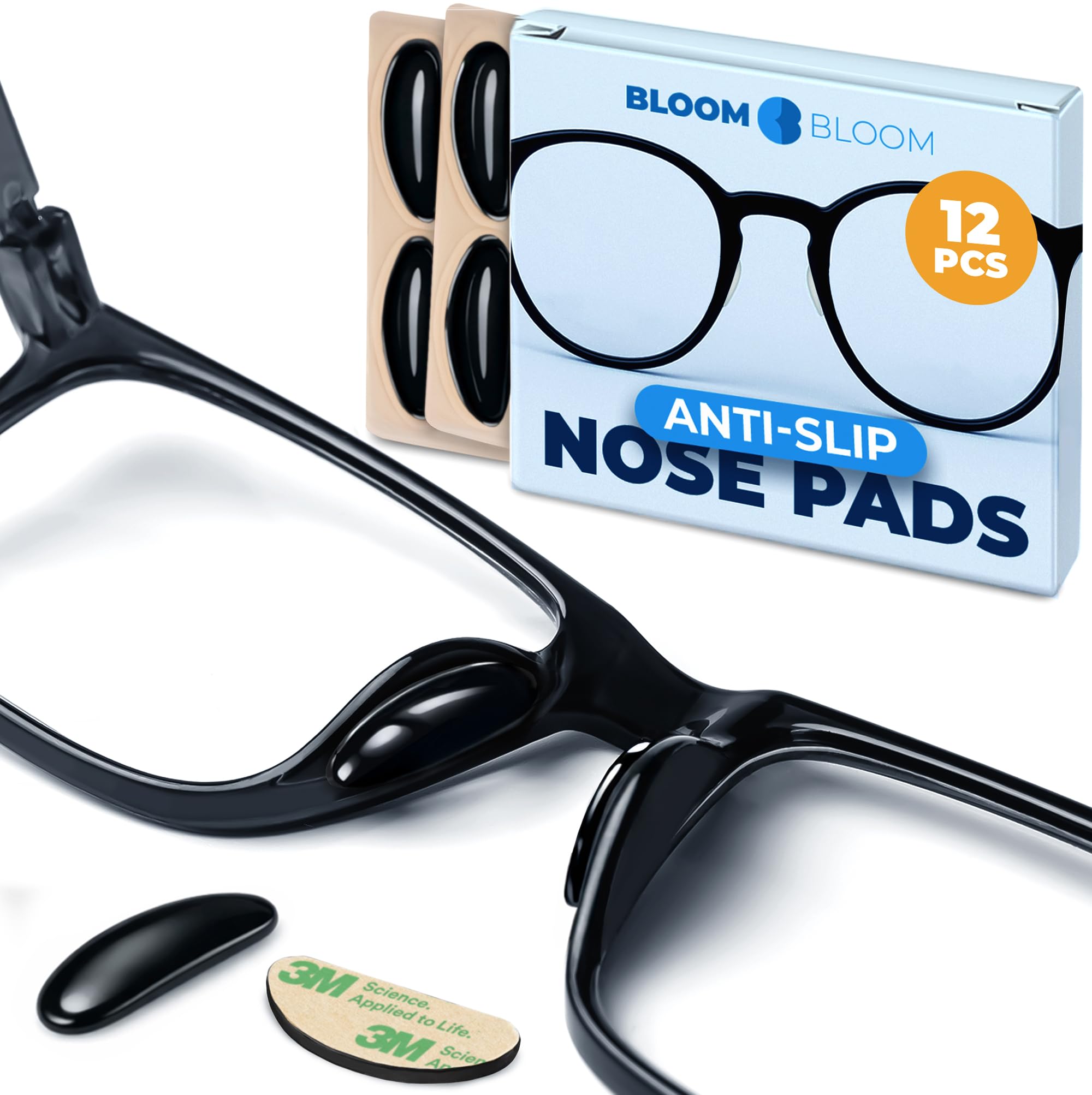 BLOOM & BLOOM Premium Eyeglass Nose Pads 6 Pairs - eyeglasses care | Mubboo