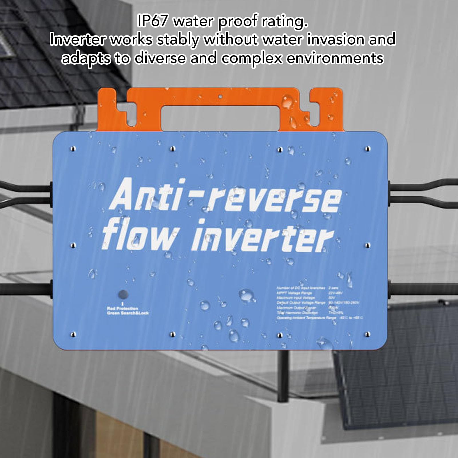 Micro Inverter Collegato Alla Rete Inverter Solare MPPT da 800 W con Controllo App Anti-inversione di Flusso (Spina UE 230V)
