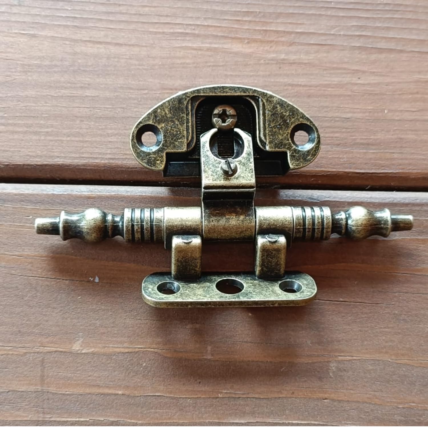 Cerniere Per Mobili Antichi In Stile Arte Povera - Finitura Bronzata, Per Ante In Battuta Da 27mm | Con Basetta, Chiusura Silenziosa